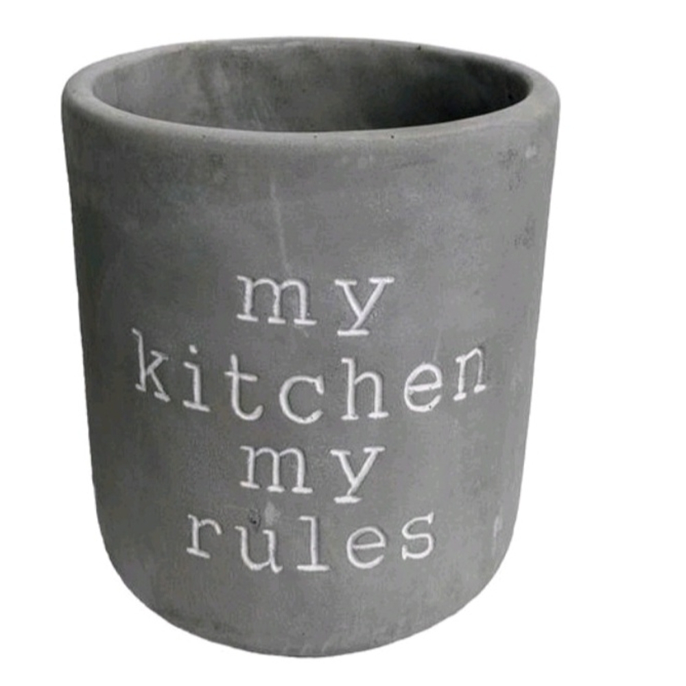 Gray Kitchen Utensil Holder